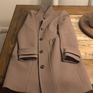 J crew double cloth pea coat